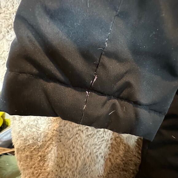 Ann Taylor Loft Down Filled Parka Long Coat Black Puffer Winter Jacket M Medium - Picture 7 of 10